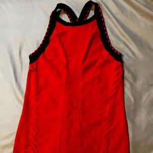 Rag & Bone Red and Black Tank Top